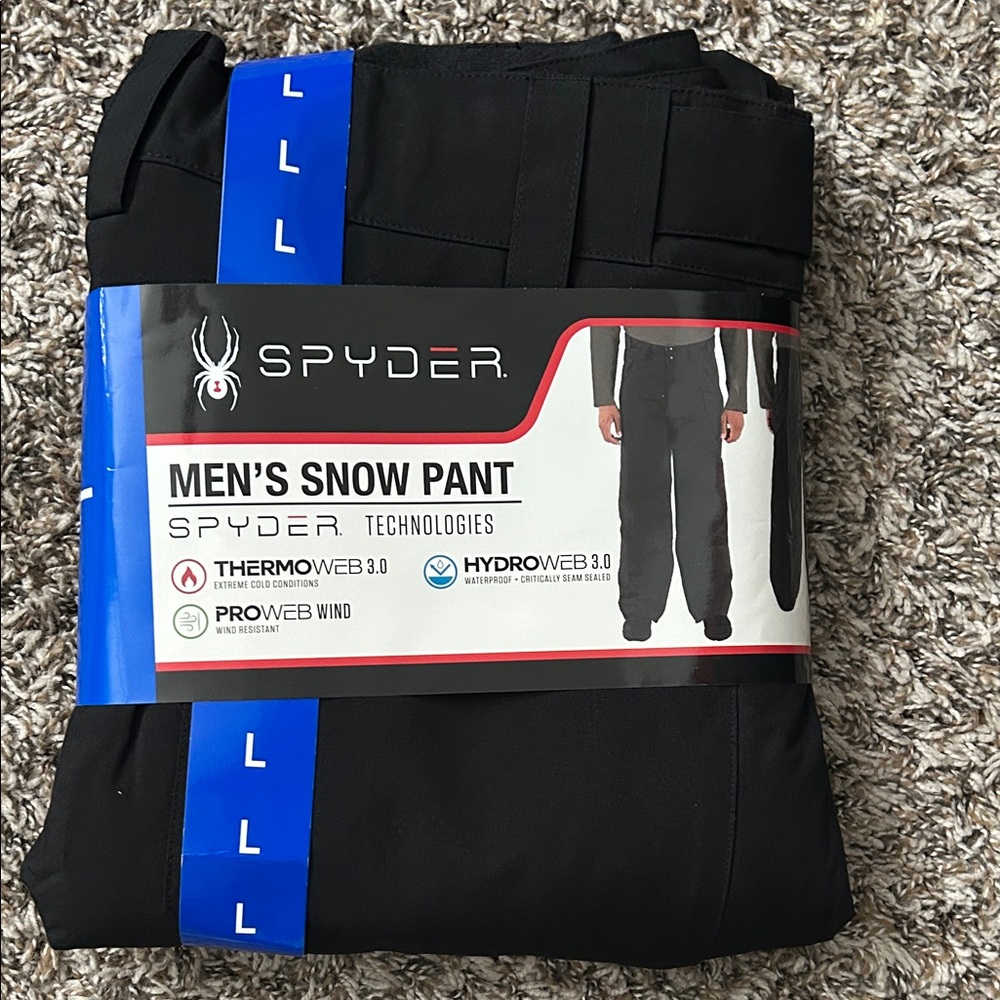 Spyder Men's Black Snow Pants Large